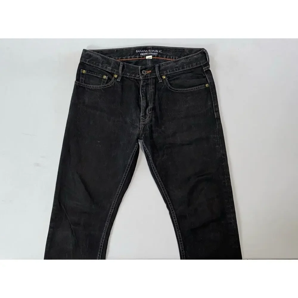 Banana Republic Men's 'Vintage Straight' 5-Pocket 100% Cotton Denim Jeans. 31X30